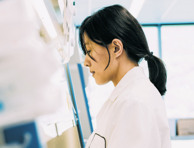 Image of scientist at work
