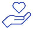 Image of Hand holding icon of heart