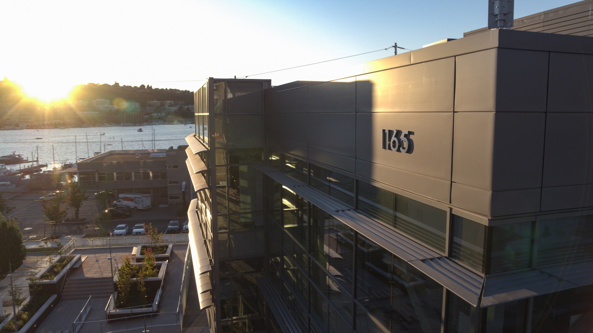 The exterior of Adaptive's Seattle HQ