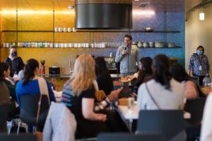 Chad Robins introduces Adaptive to the SPIN Girls Fellows